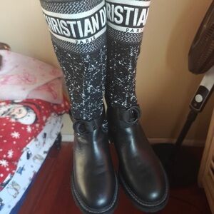 Dior Black Leather Men's Boots